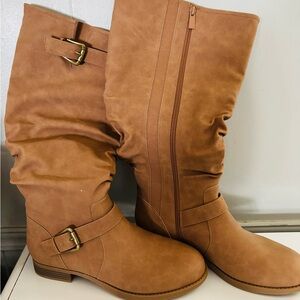 Women's Tan Knee-High Boots